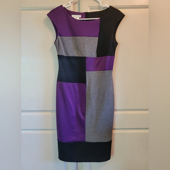 London Times Colorblock Dress - Picture 1 of 7